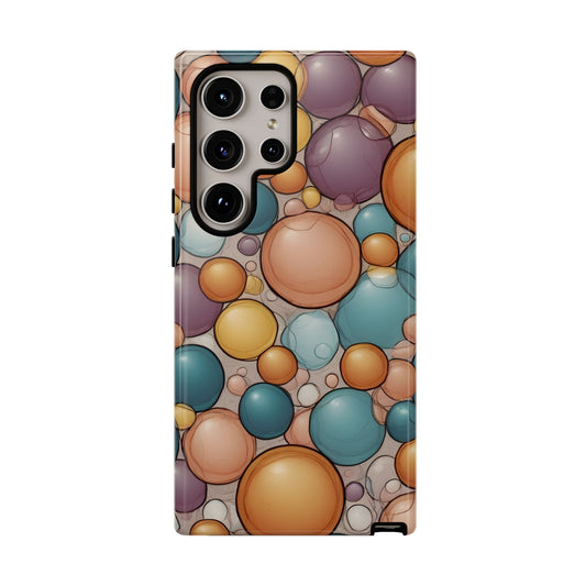 Playful Bubble Art Phone Case / Gift Phone Cover / Compatible with Samsung / Gift for Her, Bubble Art, Birthday Present, Stylish Protection