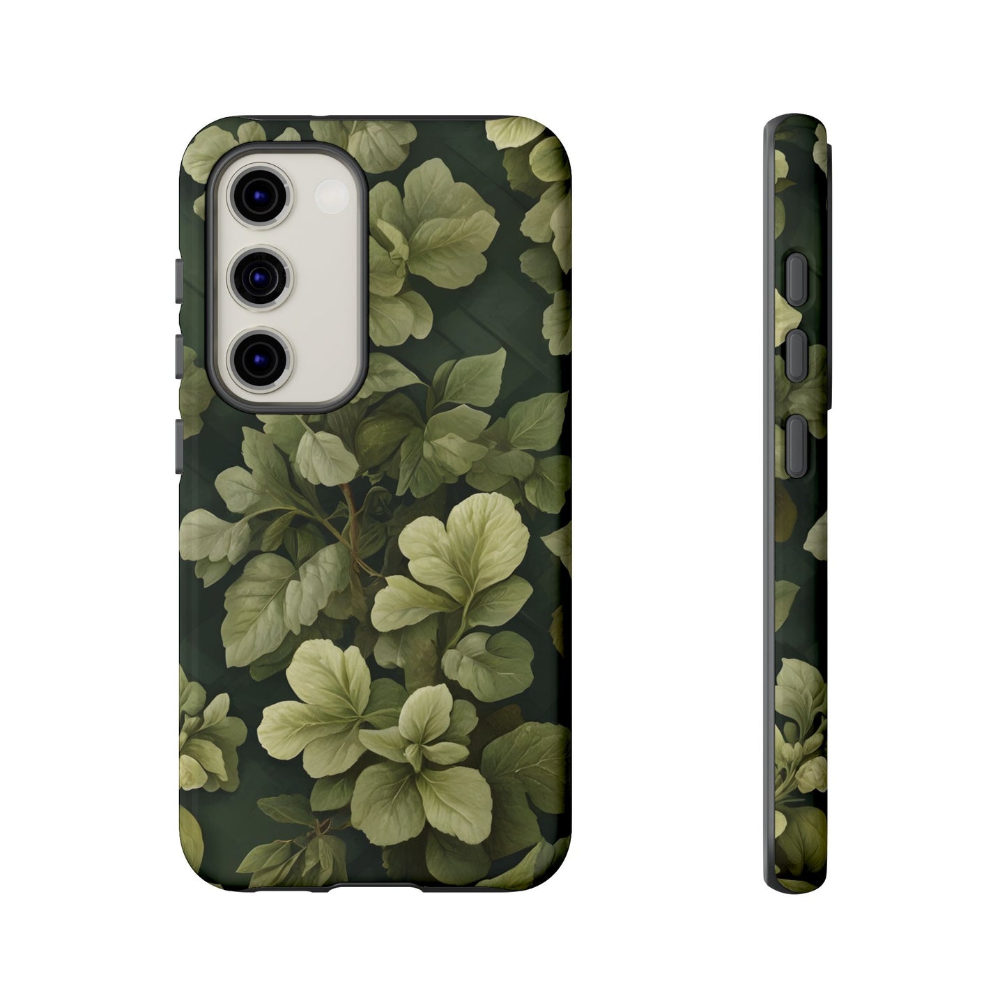 Stylish Green Leaf Samsung Phone Case - Durable & Trendy Design|Colorful Protective Cover|Artistic Gift|Vibrant Design