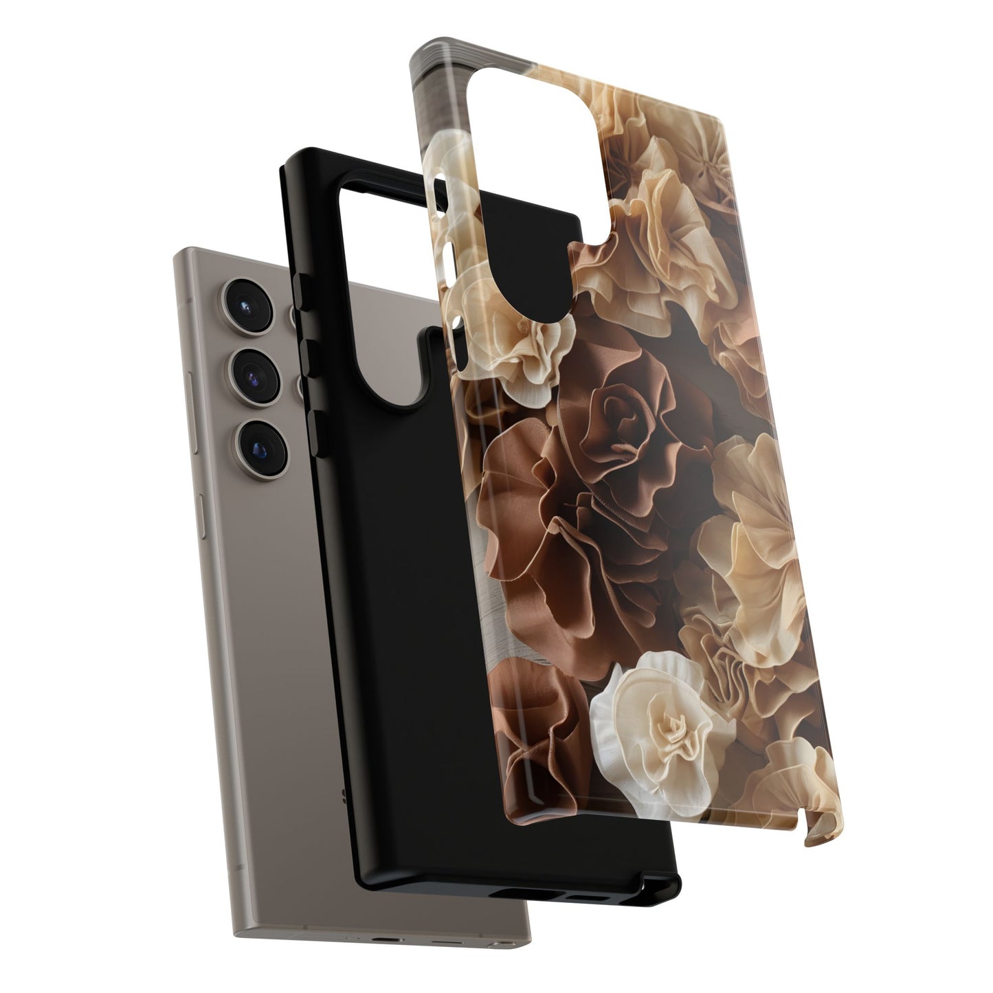 Delicate Fabric Flower Phone Case Cover/Compatible with Samsung/Gift/Gift for Her, Stylish Protection