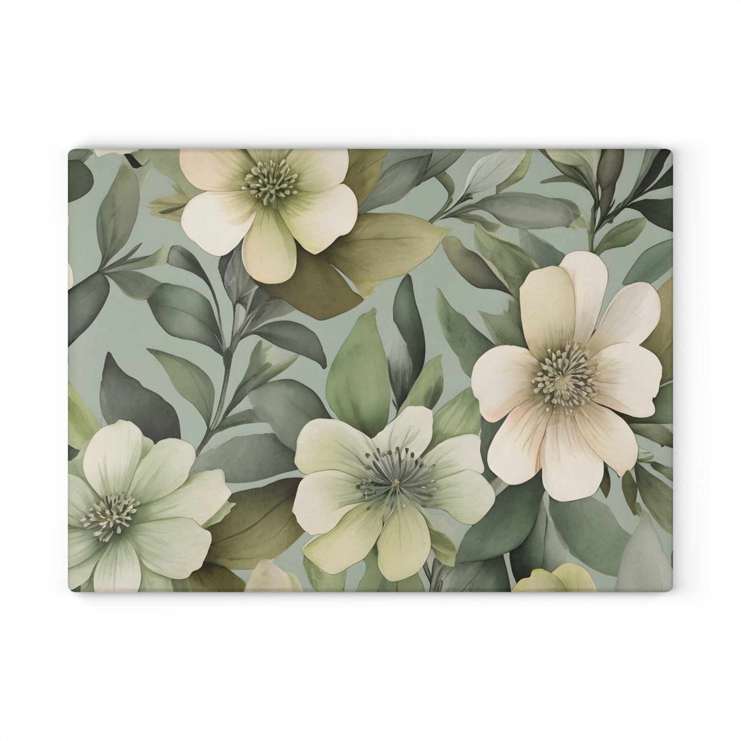 Serene Floral Cutting Board/Kitchen Cutting Board/Chopping Board/Large Cutting Board/Non-Slip Cutting Board/Durable Cutting Board