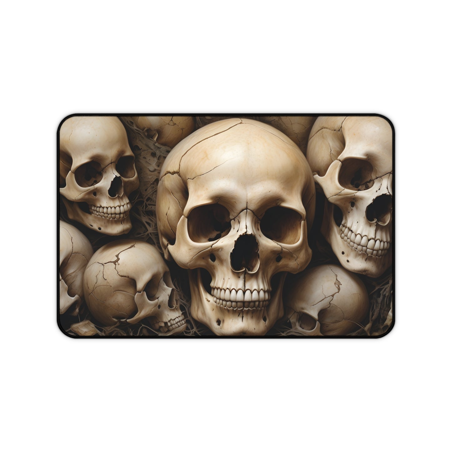 Skull Themed Desk Mat for Gamers and Creatives Durable, Anti-Slip Gaming Mat/Perfect for Desktop and Laptop Setups