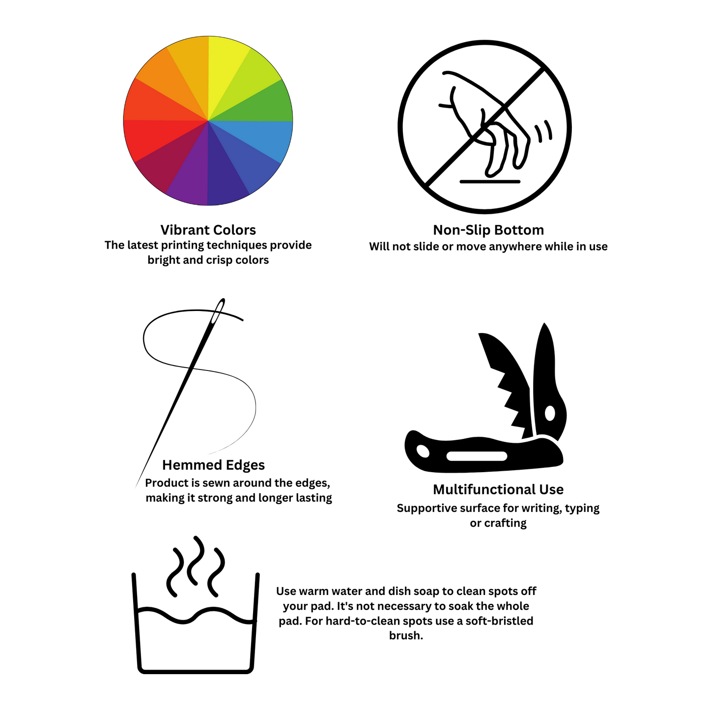 Orbs of Color Desk Mat/Abstract Art Mouse Pad/Modern Art Mouse Pad/Anti-Slip Mouse Pad/Durable Mouse Pad/Gaming Mouse Pad