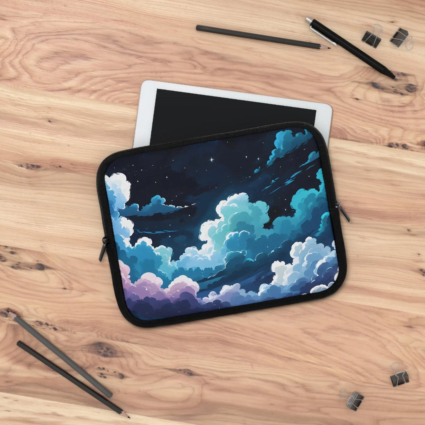 Starry Night Laptop Tablet Sleeve - Cosmic Sky Inspired Protective Case for Laptops & Tablets, Stylish Tech Accessory, Cover, Back to School