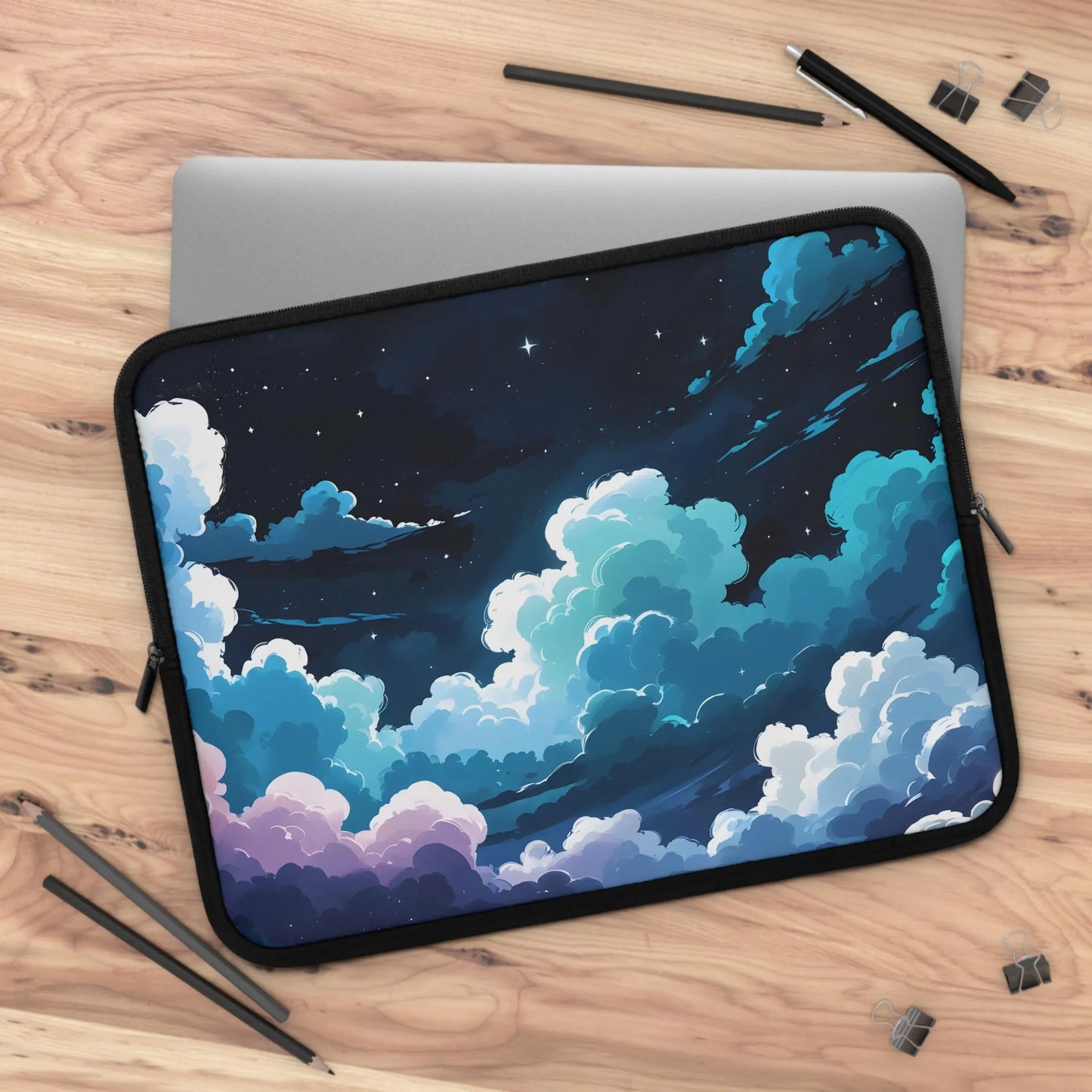Starry Night Laptop Tablet Sleeve - Cosmic Sky Inspired Protective Case for Laptops & Tablets, Stylish Tech Accessory, Cover, Back to School
